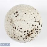 Scarce and interesting Springvale The Roc bramble pattern golf ball with 6x pole marks with 4x