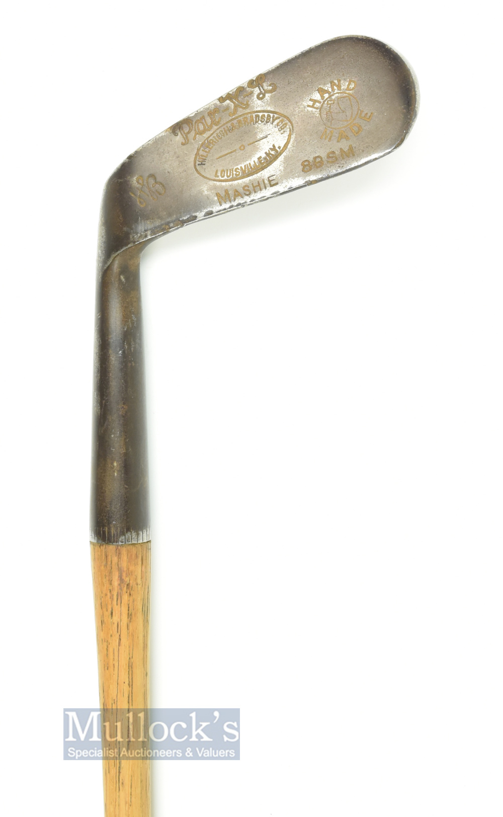 Hillerich & Bradsby Louisville K.Y "The Par-X-L" ribbed face back spin left hand mashie - stamped