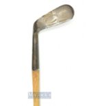 Hillerich & Bradsby Louisville K.Y "The Par-X-L" ribbed face back spin left hand mashie - stamped