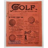 1898 Golf Weekly record of "Ye Royal and Ancient' Game Vol. XVI No. 411 May 27 - in the original