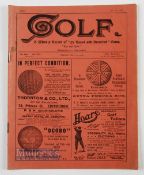 1898 Golf Weekly record of "Ye Royal and Ancient' Game Vol. XVI No. 411 May 27 - in the original