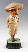 Fine and Early Bromford Man papier-mâché advertising golfing figure c1930 - with the gap between the