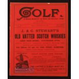 Rare 1890 'Golf - A Weekly Record of "Ye Royal and Ancient" Game Magazine No.11 Vol.1 - Friday