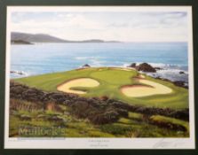 Graeme Baxter signed (after) - "The 7th Hole Pebble Beach" signed by the artist in pencil to the