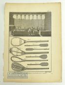 c1770 Tennis Engravings, Paulmerie, Denis Diderot - 18th century French Paulmerie from the '