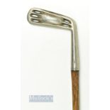 Rare Brown's Patent Perforated Putter with 5 slots to the face, an oval ball shape to the rear and