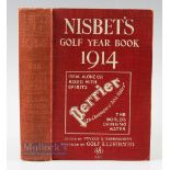 1914 Nisbet's Golf Yearbook edited by Vyvyan Harmsworth, London: James Nesbit & Co, 554pp, in