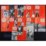 Collection of 1962 'Golf Monthly' magazines (12) - complete 12 issues with more topical issues