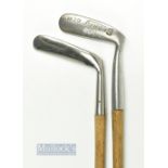 2x modern Gem style putters - a Tom Morris St Andrews and a Bronty broad sole model - both with full