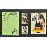 Johnny Weissmuller - Olympic Swimming Champion and Movie's Greatest 'Tarzan' Signed Display It is