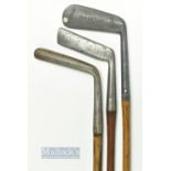 3x interesting blade putters - Direktor Chromium round back putter with central multidot face