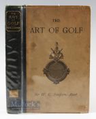 Simpson, Sir W G - "The Art of Golf" - 1st ed 1887 in the original pictorial boards with original