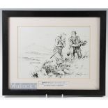 Bert Thomas (b.1883-d.1966) Original humourist golfing sketch signed lower right corner - "