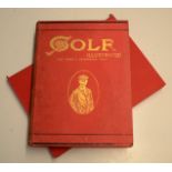 1900 Golf Illustrated Magazine Bound Vol. No. IV April 6 to June 29 - in publishers red and gilt