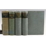 1913-1914 Four Bound Volumes of Badmington Magazines of Sports and Pastimes, with multiple