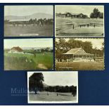 5x Irish Golfing postcards from 1909 onwards (4) Dunmurry, Birr, Greystones, Greenore, and