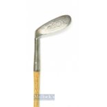Anderson Anstruther "Hold-Em" left hand mashie niblick - with deep ribbed face markings and