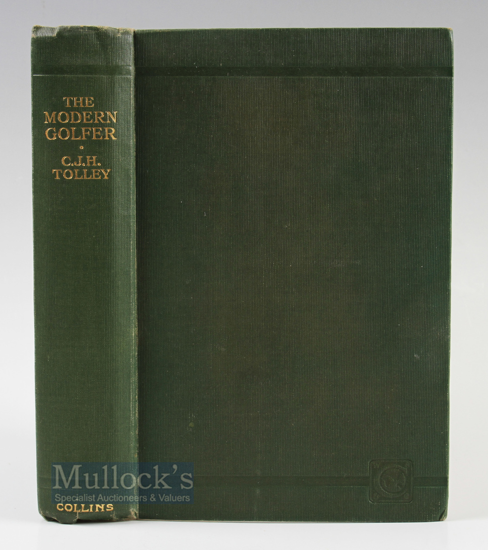 Tolley, C J H - "The Modern Golfer" 1st ed 1924 in the original green cloth and gilt title to