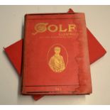 1899 Golf Illustrated Magazine Bound Vol. No. I June 16 to Oct 6 1899 - in publishers red and gilt
