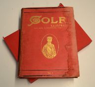 1899 Golf Illustrated Magazine Bound Vol. No. I June 16 to Oct 6 1899 - in publishers red and gilt