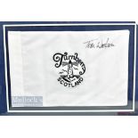 Tom Watson Signed Turnberry Scotland Pin Flag
