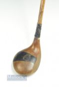 J Letters & Co Ltd Glasgow large light-stained socket head spoon with elegant makers stamp