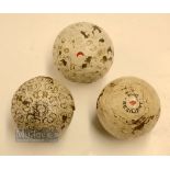 Interesting collection of covered pattern golf balls (3) - The Resilient showing interlinked diamond