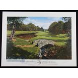 Graeme Baxter Signed 'World Golf Championship' Limited Edition Golf Print no 21/500, signed in