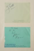 Horse Racing Related Autograph of Commentators, to include Jim McGrath, Alastair Down, Mike