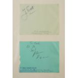 Horse Racing Related Autograph of Commentators, to include Jim McGrath, Alastair Down, Mike