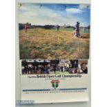 British Open Championship Golf Calendars - feature 1989 Calendar complete, pin holes to top, wear to