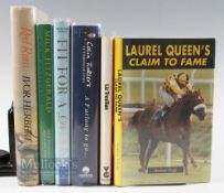 Horse Racing Hardback Books signed and unsigned 1st editions, to include A Furlong to Go - signature