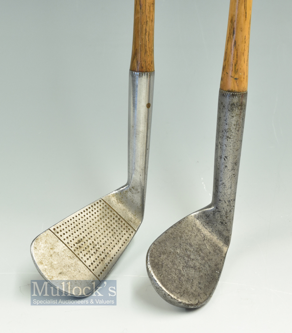 2x Interesting irons from different eras - unnamed smf rut niblick with a stunning full length - Image 2 of 2