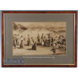 After Michael Brown (1853-1947) - Original Life Association of Scotland golf print entitled The