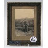 Original J Patrick Golfing Photograph of "Tom Morris" playing out a bunker on The Old Course St