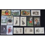 Selection of Lady Golfers Postcards romantic, classic, period and features A Tee Party, Miss Marie