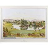 Waugh, Bill (Signed) ltd ed colour golf print entitled 'Gleneagles - The Queens Course, 13th