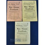 1948-1950 Rye House Speedway programmes May 9th Rye House V Great Yarmouth, September 25th Rye House