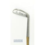 Forgan St Andrews 'P A Vaile Strokesaver' Chipping Iron with broad curved sole and fitted with a