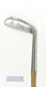 Forgan St Andrews 'P A Vaile Strokesaver' Chipping Iron with broad curved sole and fitted with a