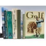 Assorted Golf Books features The Game of Golf and The Printed Word 1566-1985, Royal and Ancient