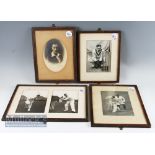 c1950s Bedser Cricket Signed Photographs (3) - one with Bedser bowling at Day 1 of England v