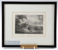 F Nicholson (1753-1844) after - An early Golf Engraving of Bruntsfield Links titled Edinburgh