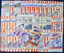 1955-1963 Southampton Speedway programmes to include League matches, Cup matches, knock out