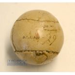 Fine Allan Robertson St Andrews Master feather golf ball maker - large feathery golf ball stamped
