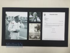 Sir Stirling Moss Signed Display - Undoubtedly one of the greatest motor racing drivers of all time,
