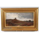 John Wilton Adcock (1863-1930) oil on board Reigate Heath Golf Club Surrey 1898 -signed to the lower
