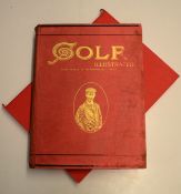 1900 Golf Illustrated Magazine Bound Vol No. VI October 5 to December 28 - in publishers red and