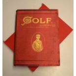 1900 Golf Illustrated Magazine Bound Vol No. VI October 5 to December 28 - in publishers red and