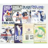 1938 -2016 International Cricket programmes to include 1938 Australia 19th visit to England, England